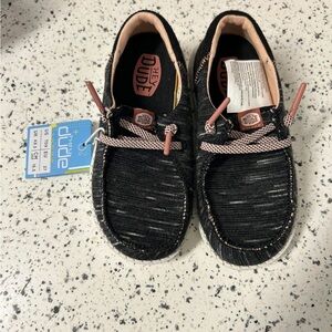 Hey Dude Kids Black Moccasins